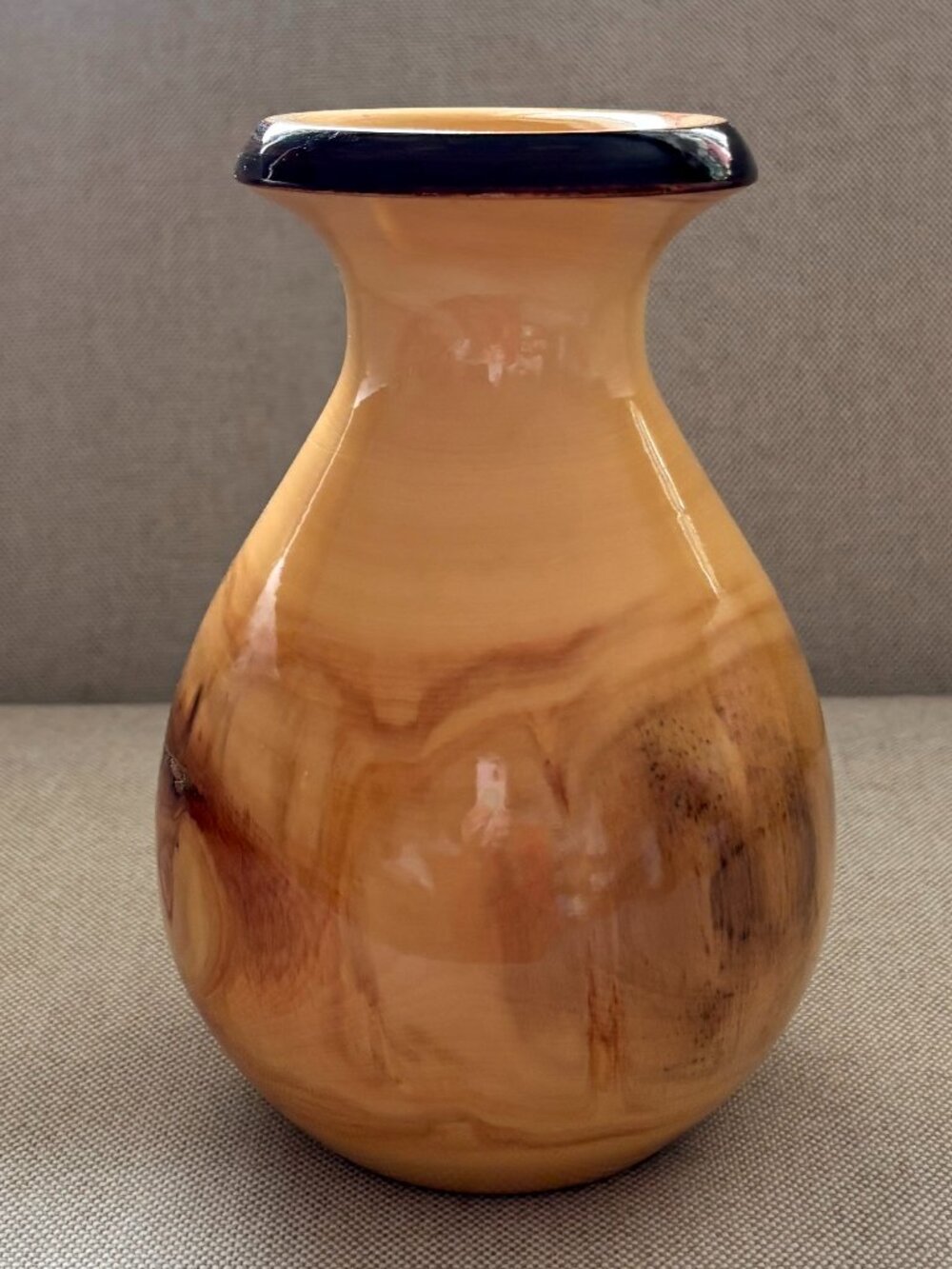 Handmade Aspen Wood Vase